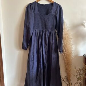 Old Navy Blue Long Sleeve Dress